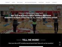 Tablet Screenshot of maxperformanceyoga.com